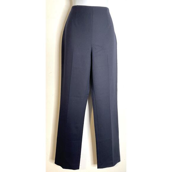 RALPH LAUREN Black Label Navy Blue Wool Blend Pants Slacks 2 Stretch - Picture 1 of 8